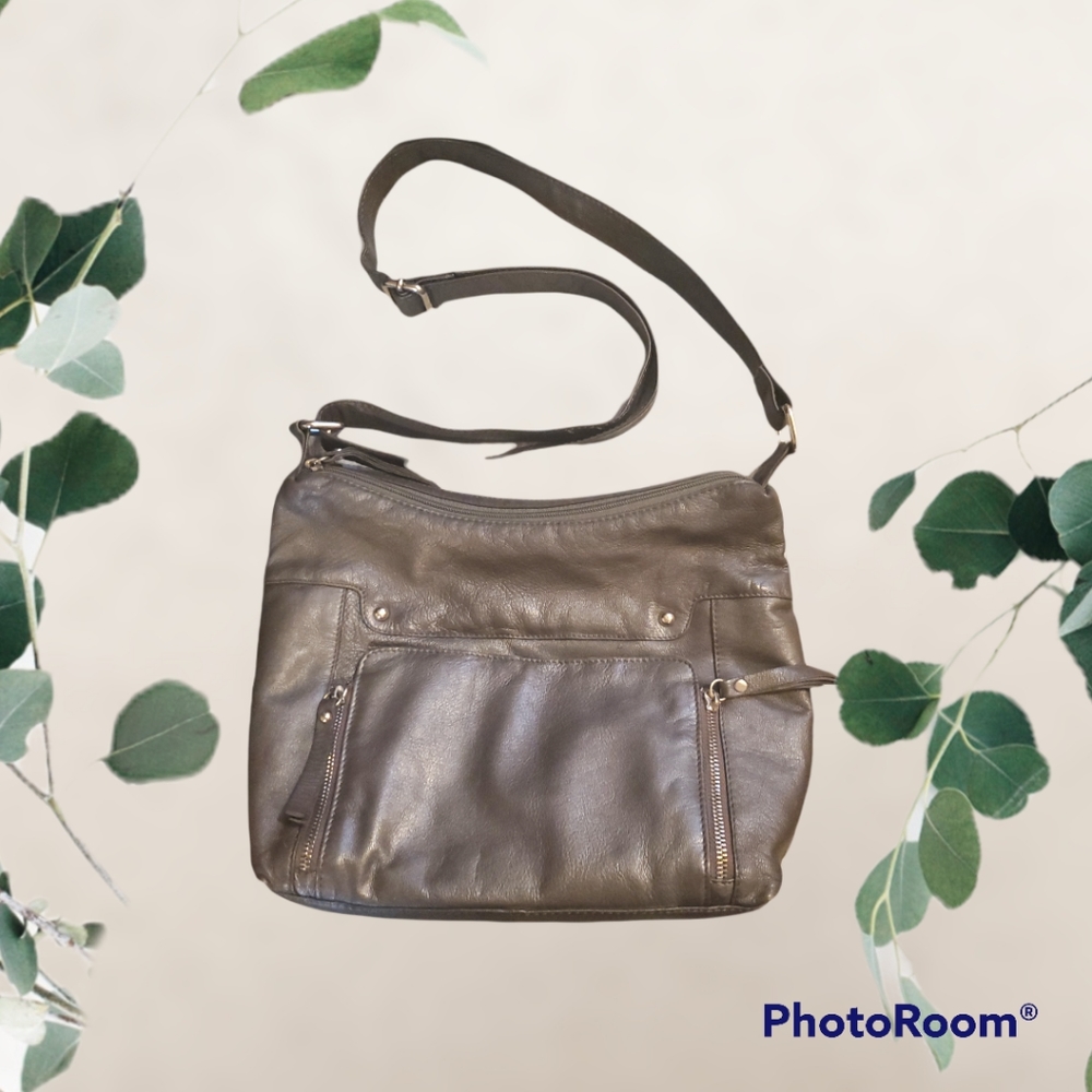 Great American Leather Works Grey cross body